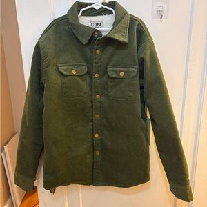 NEW COPPER Boys L Olive Corduroy Jacket